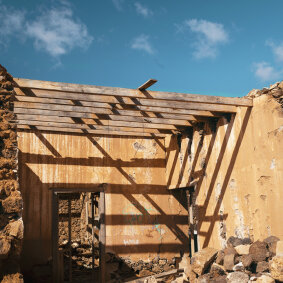 Broken down building